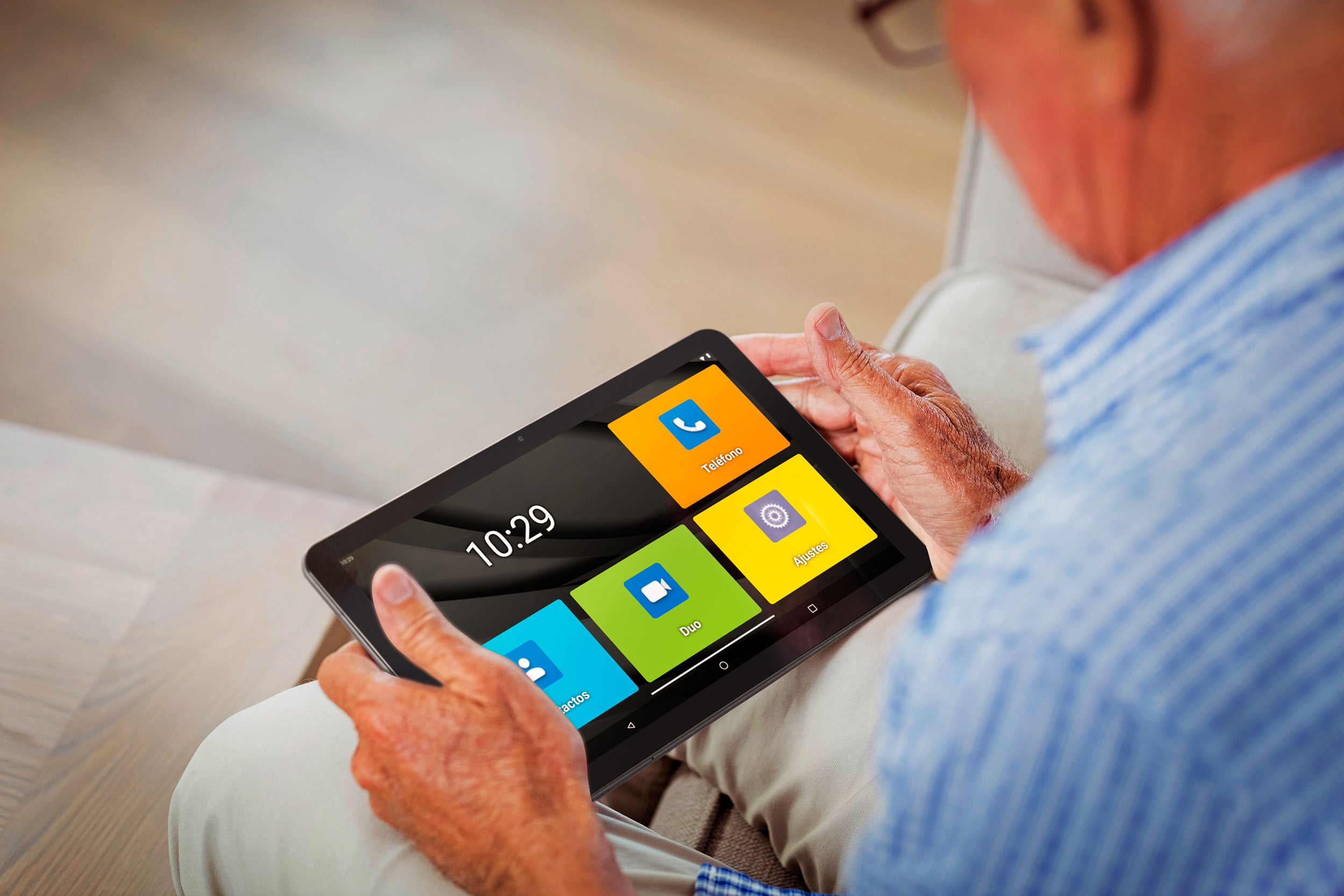 Tableta para personas mayores con capacidades de teléfono, 4G LTE, cargador  inalámbrico, lápiz capacitivo, plan de servicio premium de 1 mes incluido