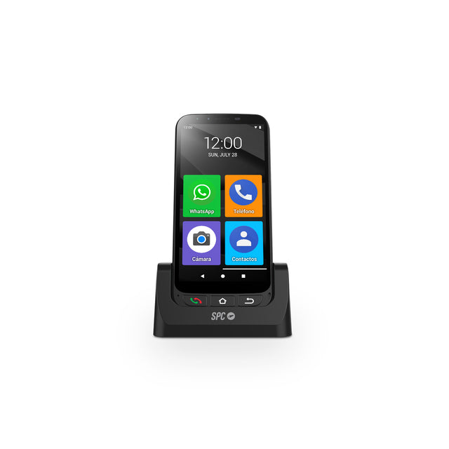 Teléfono móvil con tapa para mayores SPC STELLA 2, con pantalla de 2,4'',  Botón SOS con 5 contactos, Configuración a distancia, base de carga en